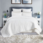 Orchids Lux Home Bella Quilt - White