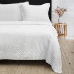 Pom Pom at Home Monaco Coverlet - White