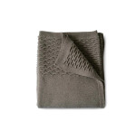 Evangeline Knit Scallop Throw - Coffee