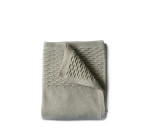 Evangeline Knit Scallop Throw - Oatmeal