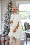 Crown Linen Dylan Cape - Ivory Wool