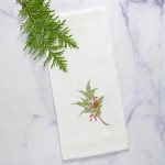 Crown Linen Natale Pine Towels, Set of 2  - White