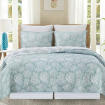 C&F Home Seafoam Coral Coverlet Set