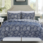 C&F Home Blue Coral Coverlet Set