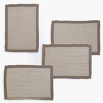 Amity Home Cartwright Linen Placemats (Set of 4) - Walnut Brown