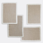 Amity Home Cartwright Linen Placemats (Set of 4) - Ivory