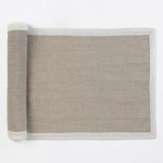 Amity Home Cartwright Linen Table Runner - Ivory