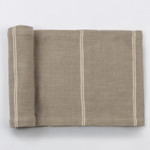 Amity Home Rhodes Linen Table Runner - Pewter