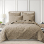 Levtex Home Muslin Stitch Quilt Set - Taupe