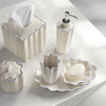 Kassatex Home Le Marais Bath Accessories - Cornflower Blue