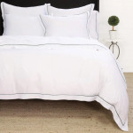Pom Pom at Home Sheena Bamboo Sateen Duvet Cover Set - Moss