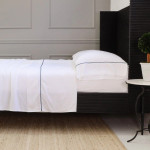 Pom Pom at Home Sheena Bamboo Sateen Sheet Set - Navy
