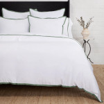 Pom Pom at Home Langston Bamboo Sateen Duvet Cover Set - Moss