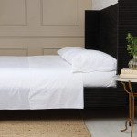Pom Pom at Home Skylar Cotton Percale Sheet Set - White/White