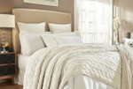 Orchids Lux Home Luna Oversize King Quilt - White