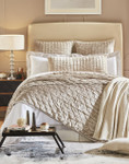 Orchids Lux Home Luna Oversize King Quilt - Champagne