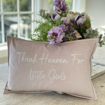 Crown Linen Design Thank Heaven for Little Girls Boudoir Pillow 