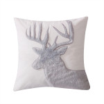 Levtex Home Camden Grey Faux Fur Moose Pillow 