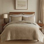 Levtex Home Velvet Stitch Quilt Set - Taupe