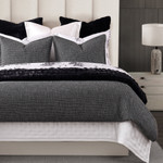 HiEnd Accents Tweed Comforter Set - Black