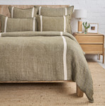Pom Pom at Home Rory Duvet Cover - Moss/Flax