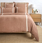 Pom Pom at Home Rory Duvet Cover - Terra Cotta/Flax