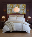 Peacock Alley Filigree Classic Embroidered Duvet Cover Set - Linen