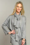 Crown Linen Comfy Paula scarf - Grey