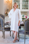 Crown Linen Francesca Dress - White