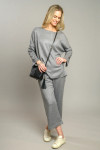 Crown Linen Comfy Casey Sweater - Grey