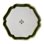 Arte Italica Florentino Baroque Wood Charger - Green