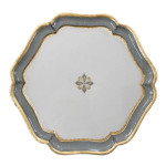 Arte Italica Florentino Baroque Wood Charger - Villa Blue