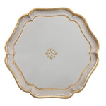 Arte Italica Florentino Baroque Wood Charger - Taupe