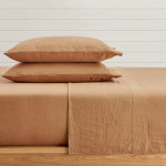 Levtex Home French Flax Washed Linen Sheet Set - Sandstone