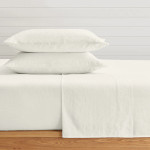 Levtex Home French Flax Washed Linen Sheet Set - Cream