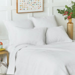 carol & frank Bennett White Quilted Pillow Sham