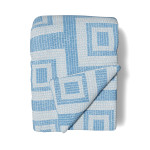 Ann Gish Piastrella Throw - Blue