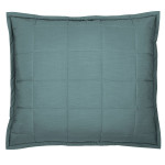 Ann Gish Slub Tencel Quilted Big Pillow - Sea
