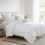 Levtex Home Cotton Tencel Matelassè Comforter Set - White