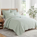 Levtex Home Martha Stripe Quilt Set - Sage