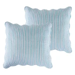 Levtex Home Martha Stripe Euro Sham Set of 2 - Spa