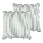 Levtex Home Martha Stripe Euro Sham Set of 2 - Sage