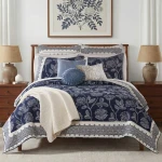 Levtex Home Sonoire Navy  Quilt Set