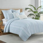 Levtex Home Boracay Stripe Muslin  Quilt Set 