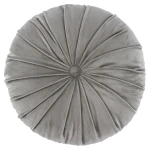 Levtex Home Belvedere Round Velvet Grey Pillow