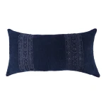 Levtex Home Belvedere Navy Textured Embroidered Pillow  