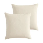 Levtex Home Muslin Euro Shams (Set of 2) - Cream