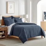 Levtex Home Reede Muslin Comforter Set - Navy