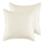 Levtex Home Reede Muslin Euro Shams (Set of 2) - Cream