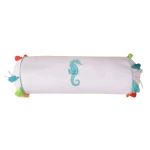 Levtex Home Seahorse Embroidered Neck Roll Pillow  